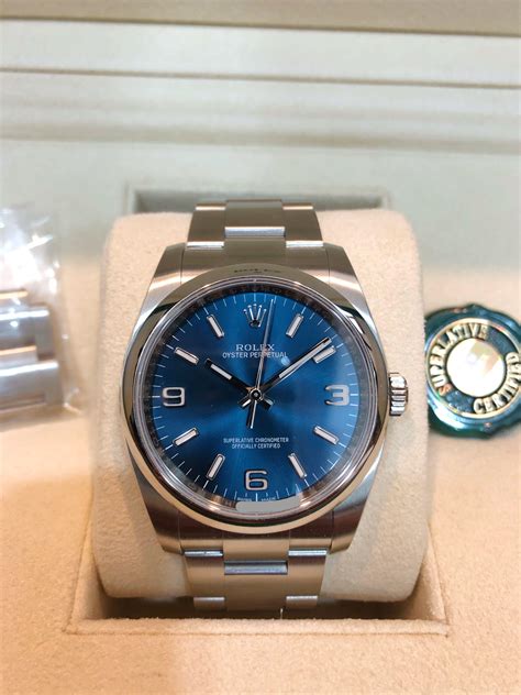 rolex oyster blue price|rolex oyster price.